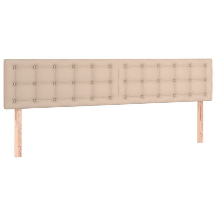 Maison Exclusive - Tête de lit à LED Cappuccino 160x5x78/88 cm Similicuir