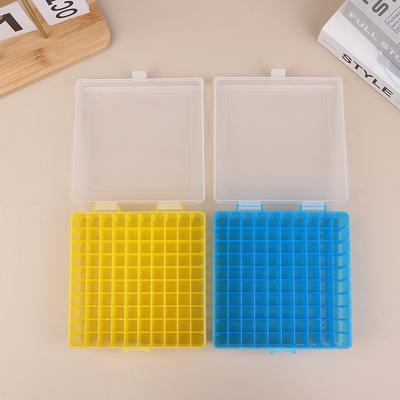 100 Hål Laboratorie Plast Rörlåda Rack Använd För 2ml 1.5ml 1.8ml Kryopreservationsrör Med Anslutningslock