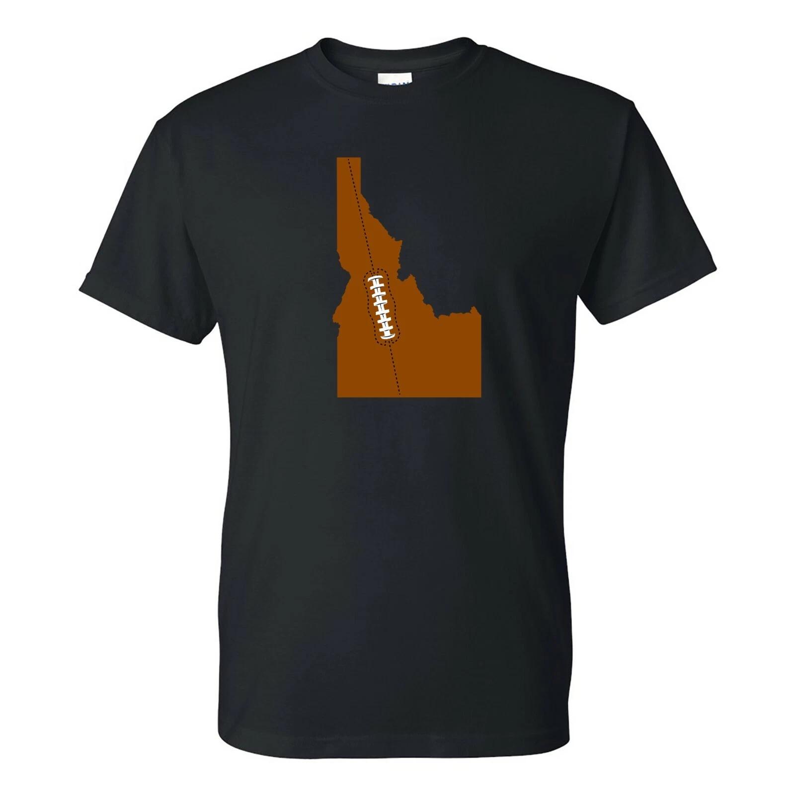 Idaho Football State Shape - Hometown Pride T Shirt - Black 3XL