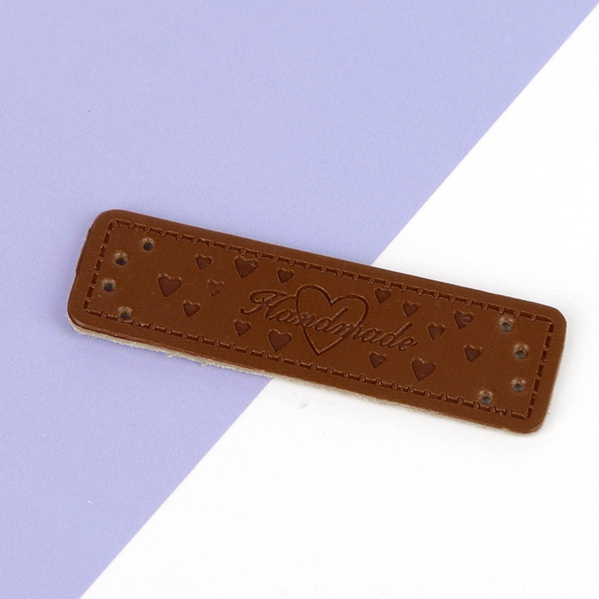 

Бирки из искусственной кожи ручной работы на одежде, тисненые этикетки для джинсов, сумок, обуви, шитья одежды