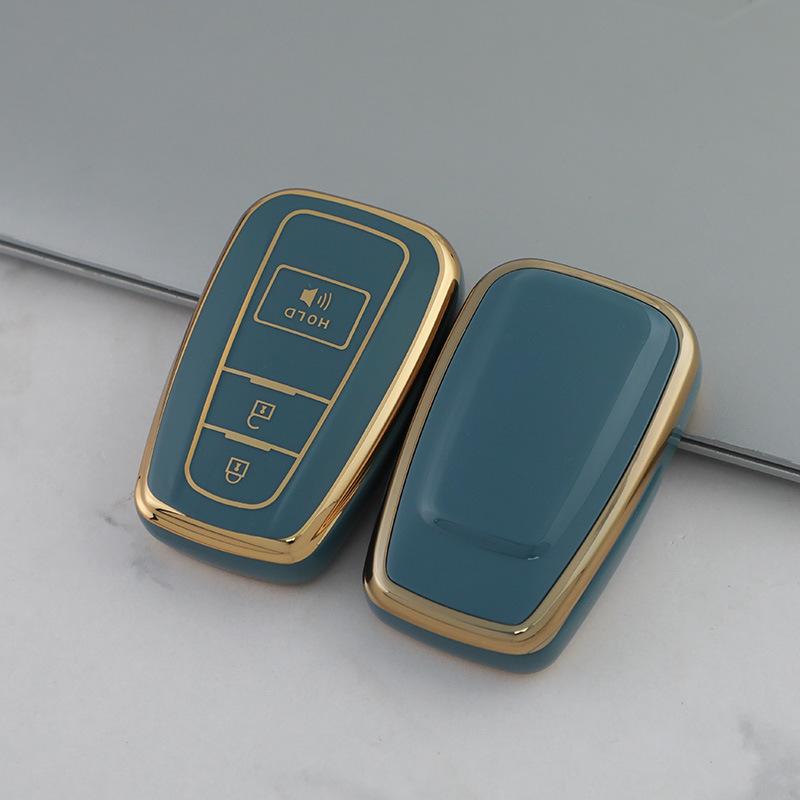 Toyota Crown Corolla Camry Sedan Gold TPU Soft Key Cover for Women