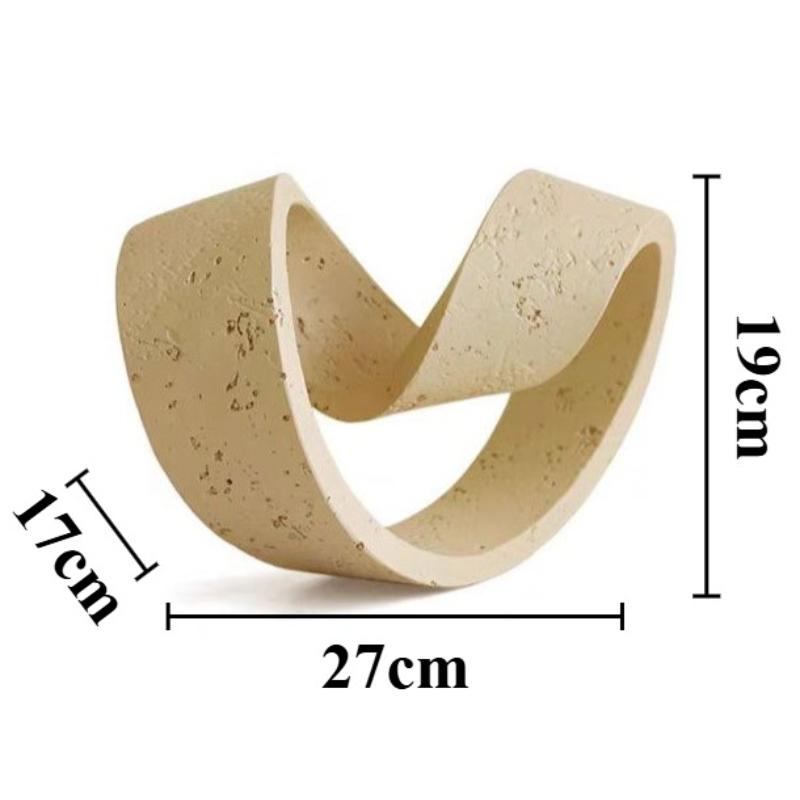 Abstract Ornaments Miniature Creative Sculptures Geometric Ring Art Figurines Aesthetic Living Room Decoration Accessories