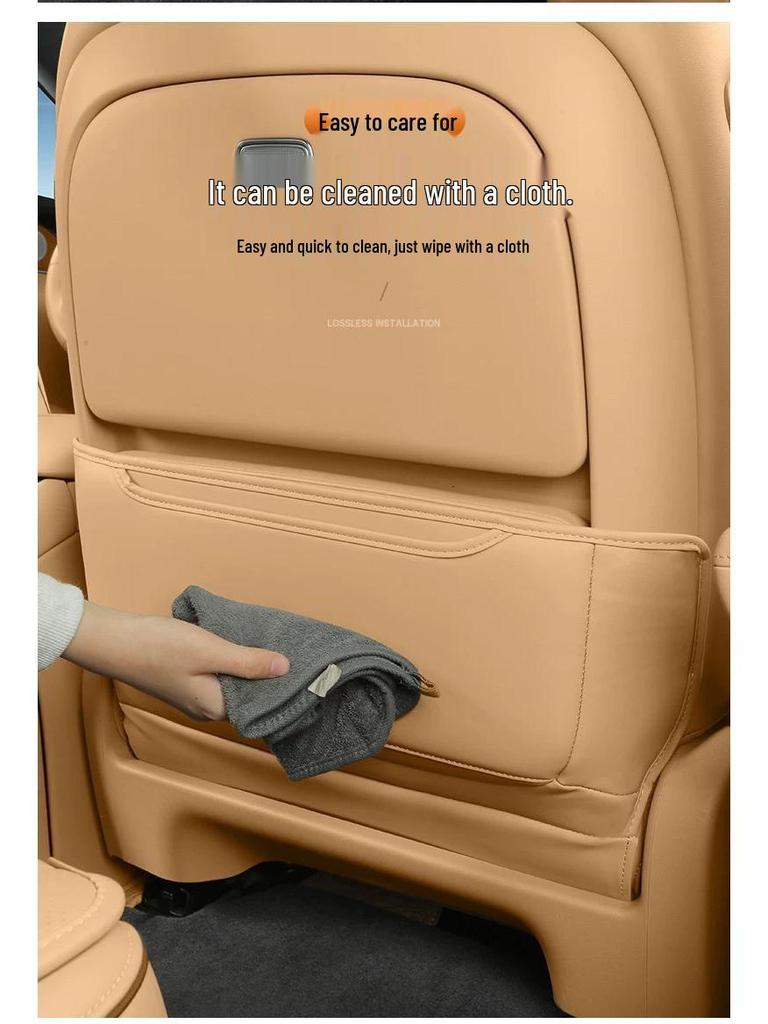 S9 Passenger Side Anti-Kick & Anti-Dirt Mat, Nappa Leather Zero-Gravity Rear Seat Protector