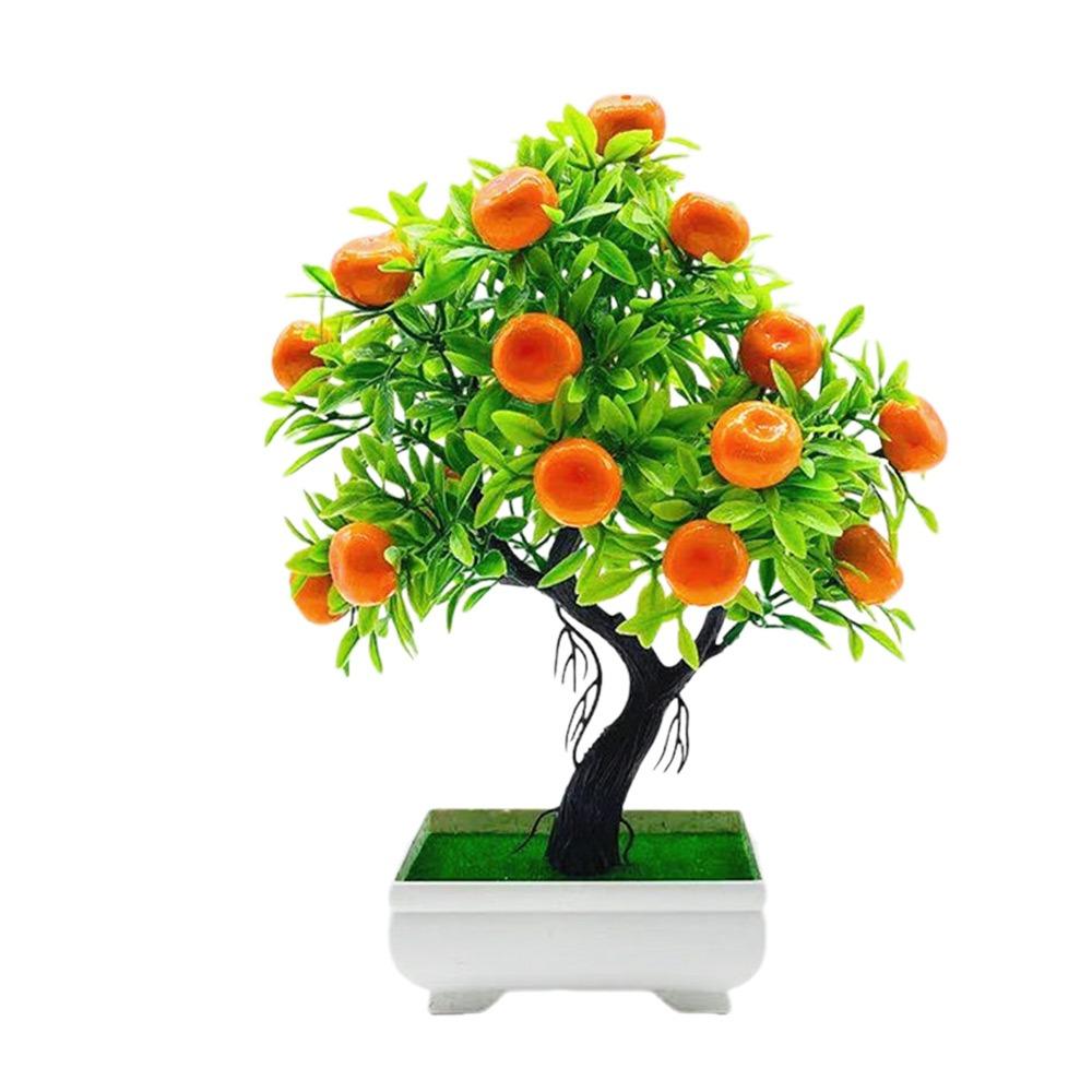 

Пластиковая пена Искусственные фрукты Бонсай Разноцветный Симуляция Растение в горшке Фруктовое дерево в горшке Подарок orange(24pcs)