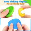 2026 New Hot Fidget Toys Adults Sensory Silicone Stone 6 Pack Textured For Autism Kids Calming Down Fidget Stress Relief Toys