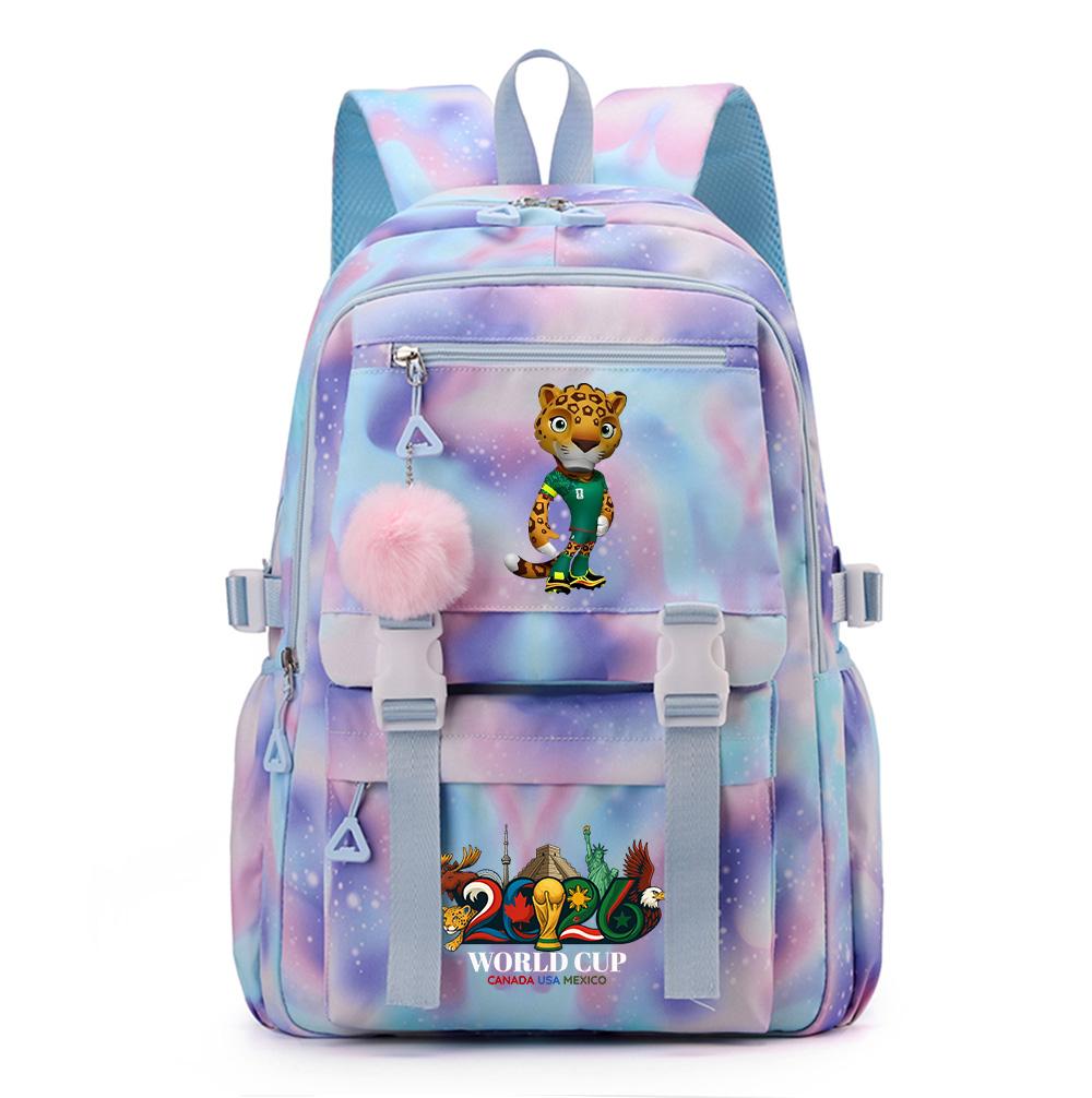 

Anime 2026 FIFA World Cup Printed Large Capacity Waterproof Backpack Teenger Student Girl Boy Schoolbag Bookbag Women waterproof Travel Bag
