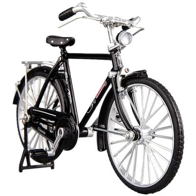 MORYTRADE Rower Zabawka Retro Antyczny Model z Ery Showa Samochodzik Ciśnieniowy Czarny Skala 1/10, 6+,