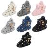 Cute Star Print Prewalkers Booties Winter Soft Anti-slip Warm Newborn Infant Crib Shoes Moccasins