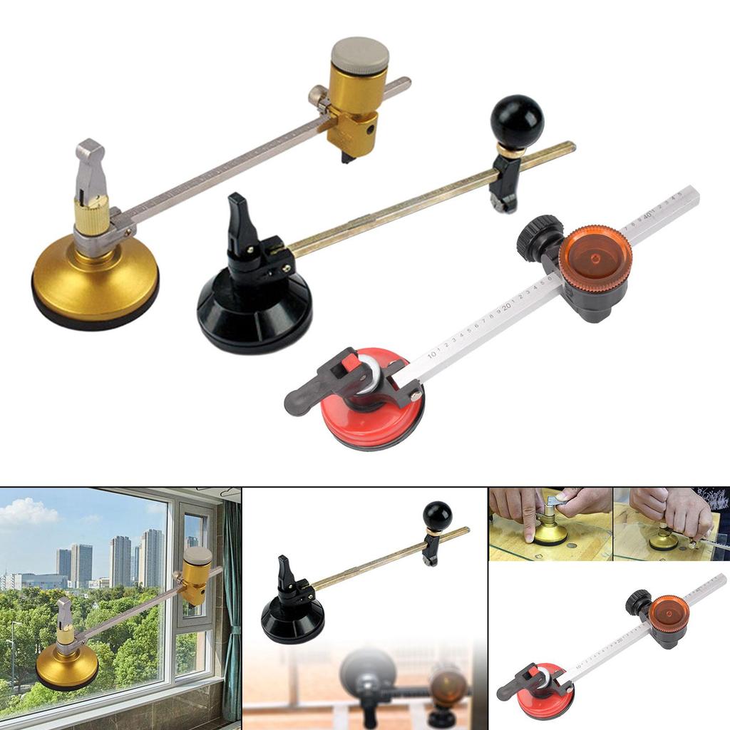 Glass Cutting Tool Heavy Duty Mirrors with Handle Home Circular Glass Cutter