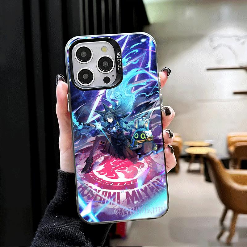 Zenless Zone Zero Hoshimi Miyabi Weiche Handyhülle für iPhone 15 16 17 Pro Max 17Air 16E 14 Plus 13 12 Mini Stoßfeste Rückabdeckung