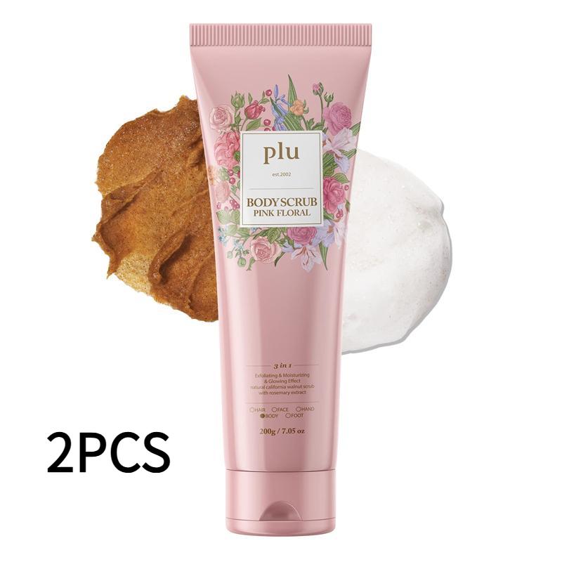 Plu Body Scrub Różowy Kwiatowy 200g