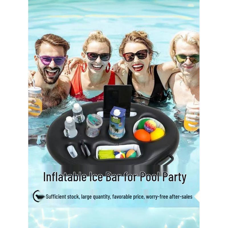 Inflatable Ice Bucket & Drink Holder Float for Parties