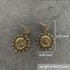 Boho Luxury Golden Color Earrings Sunflower Nature Inspired Statement Earrings Jewelry