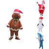 Aufblasbares Erwachsenenkostüm Weihnachtsmann Schneemann Lebkuchenmann für Cosplay- und Halloween-Partys