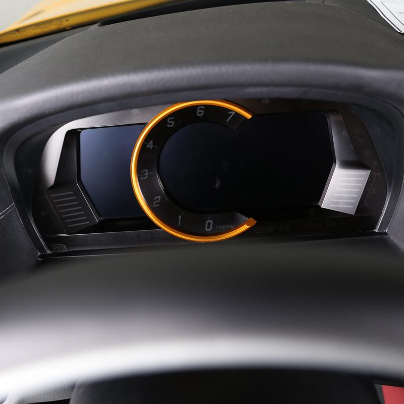 Aluminum Alloy Red/Yellow Car Dashboard Tachometer Decorative Ring Sticker For Toyota GR Soup A90 2019-2026 Car Accessories