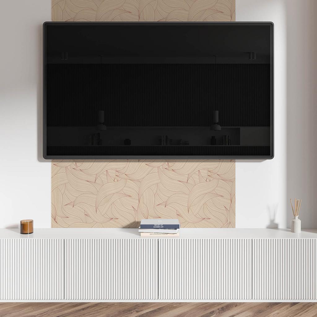 Self-Adhesive Vinyl Panel With Decorative Print 120x60 cm Wavy Lines Pattern