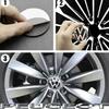 LVAXC1 4Pcs 56mm Car Wheel Center Stickers For VW GTI Polo Passat B6 B7 B8 Golf MK6 MK7 MK8 Tiguan Jetta ID.3 Beetle T-ROC CC Hub Cap