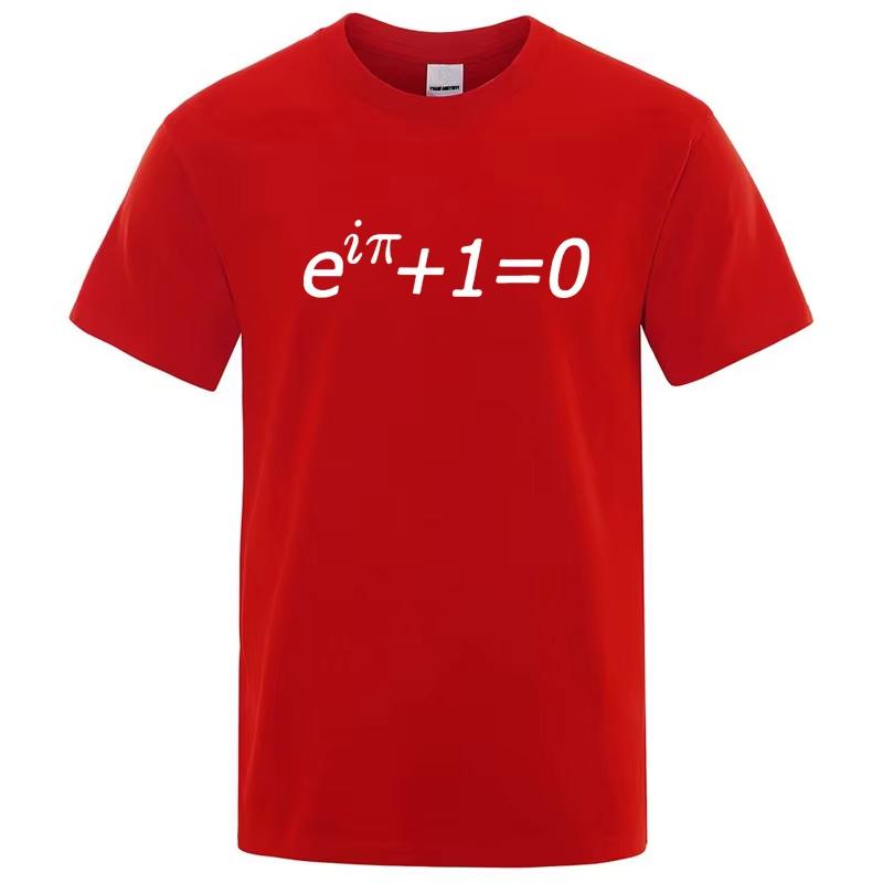 Unisexs High Quality Tshirt 100 Cotton Funny Mathematical Design Print Summer Casual Loose for Unisex TShirt Unisex Hip Hop Tops