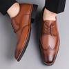 Fashion Business Men's Leather Shoes Retro Fashion Style Leisure Outdoor Party  Black Brown Wedding Dress Groom's Shoes Plus Size 38-48