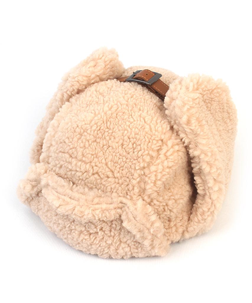 Yunibeosyeolkemiseuteuli Fleece Beige Aviator Hat