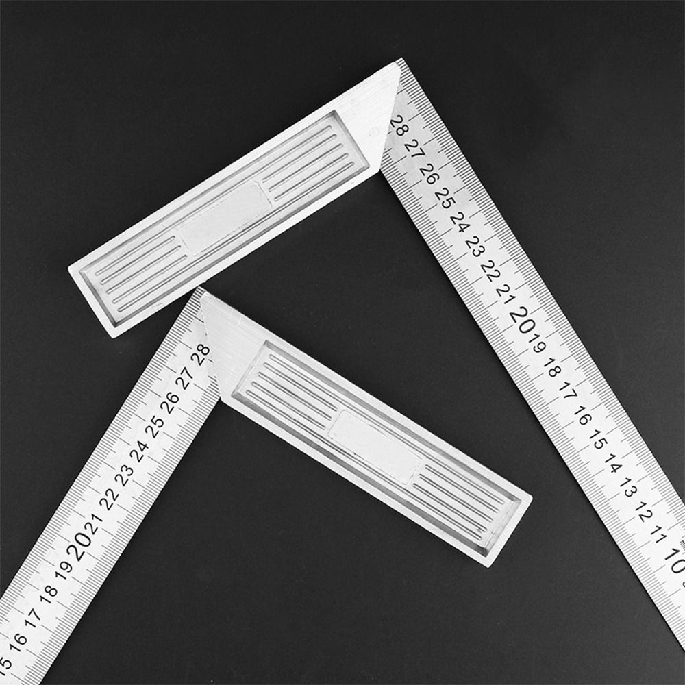 Double Sided Scale Angle Square Ruler Stainless Steel Triangle Ruler Right Angle Gauge  Woodworking