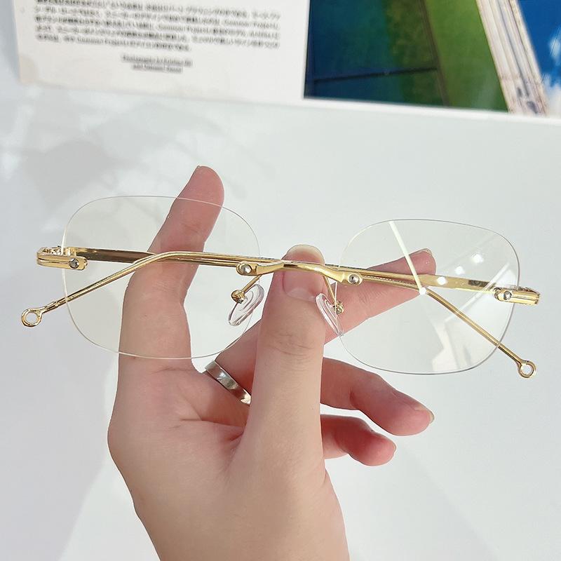 Anti Radiation Eyeglass For Woman Men Rimless Glasses Anti Blue Light Eyewear