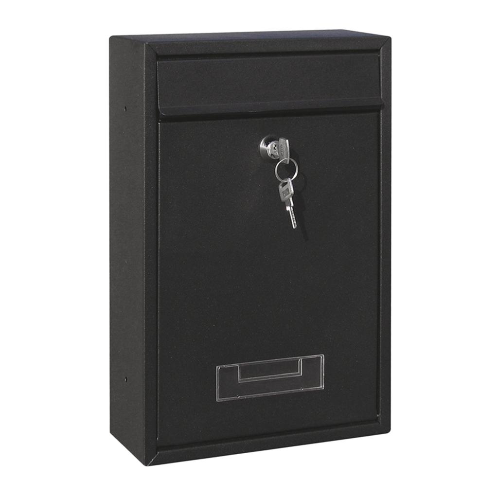 Metal Locking Mailbox Wall Mounted Hanging Mailbox Lockable Outdoor Mail Box for House Front Door External Lock Mailbox Box
