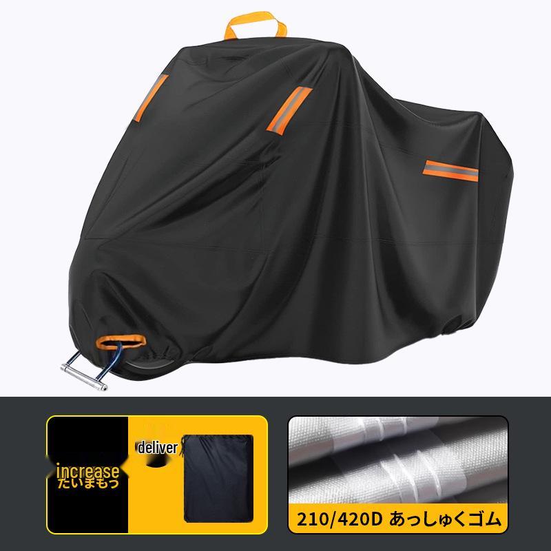 Rainproof Sunproof Motorcycle & Electric Vehicle Cover - Thickened 210D/420D Dust Protection