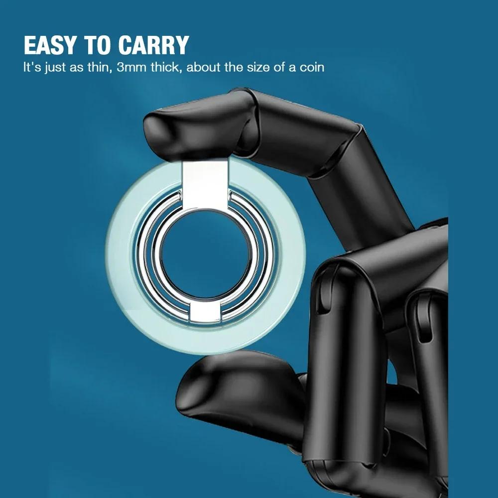 360° Magnetic Metal Finger Ring Phone Holder Portable Folding Stand Tablet Bracket for Magsafe Magnet Universal All Phone