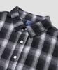AGOD Oversized Flannel Check Shirt [Black]