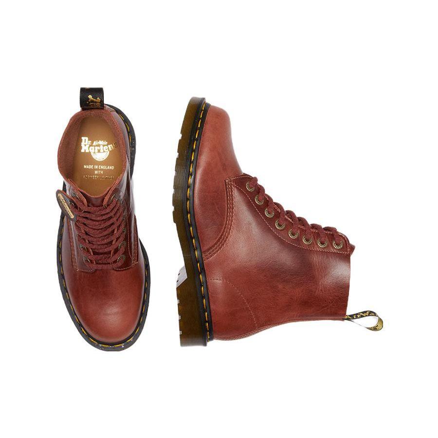 Dr. Martens 1460 Leather Fashion Commuter Short Boots Unisex boots Red Brown 30576293
