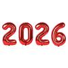 2026 Number Foil Balloons Happy  Year Eve Party Decoration Photo Booth Props Supplies Christmas Home Decor Navidad 2026