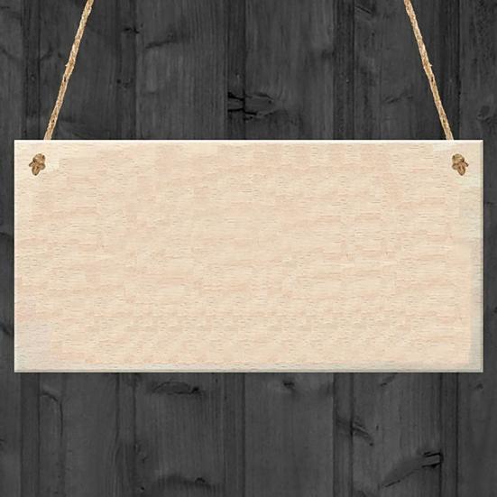 2Pcs Rectangle Dog Sign Plaque Wooden Tag Hanging Pendant Home Door Decoration