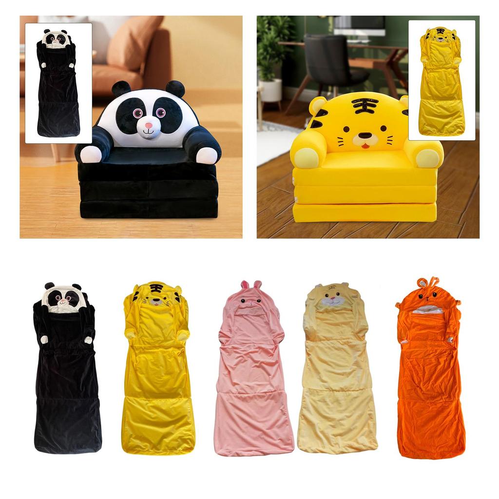 Kids Foldable Sofa Chair Cover Children Couch Backrest Slipcover Sofa Covers Washable for Living Room Playing Room Decoration