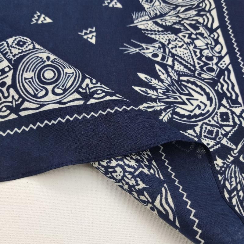 Hiphop Paisleys Bandanas Handkerchief Colourful Men Women Print Handkerchief for Head and Neck Wear