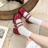Fashion Street Style Women Mary Jane Shoes Ladies Concise Outdoor Butterfly-knot Pumps Spring Autumn Women's Dress Leather Shoes