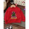New Fashion Printed Sweatshirt, Warm Girls' Round Neck Sweatshirt for Autumn and Winter