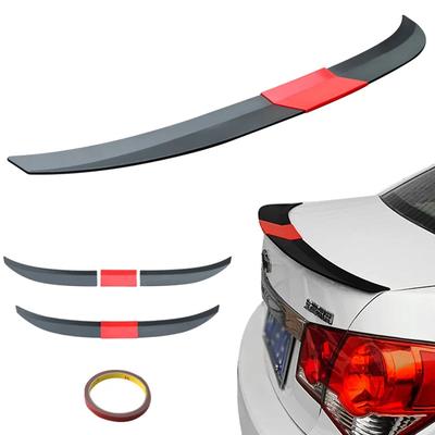 Universal ABS Trunk Tail Spoiler Rear Wing, Adjustable for Most Cars, 115-125cm, 3pcs