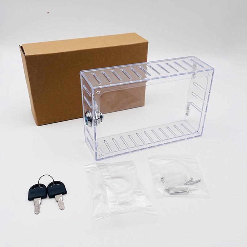 Thermostat Lock Box with Key - Transparent Protective Cover for Cross-Border Use