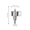 50mm Diameter Hardmetalen Gatenzaag Gesinterd Carbide Gatensnijder Boor voor Metaalplaat