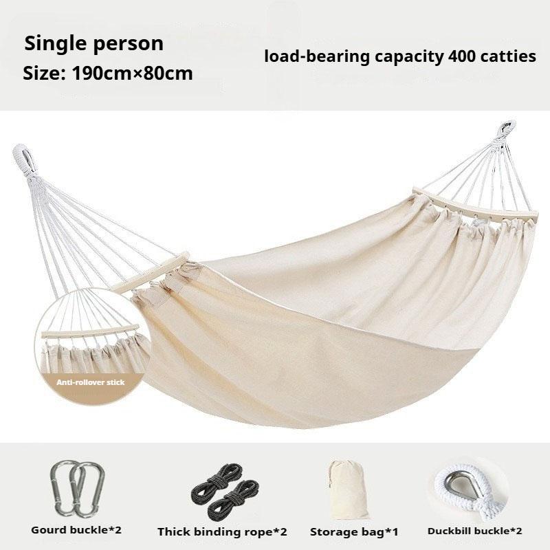 Hammock Outdoor Swing, Anti - Rollover for Outdoor Picnic, Beach Camping. Suitable for Indoor Use At Home, for Single or Double