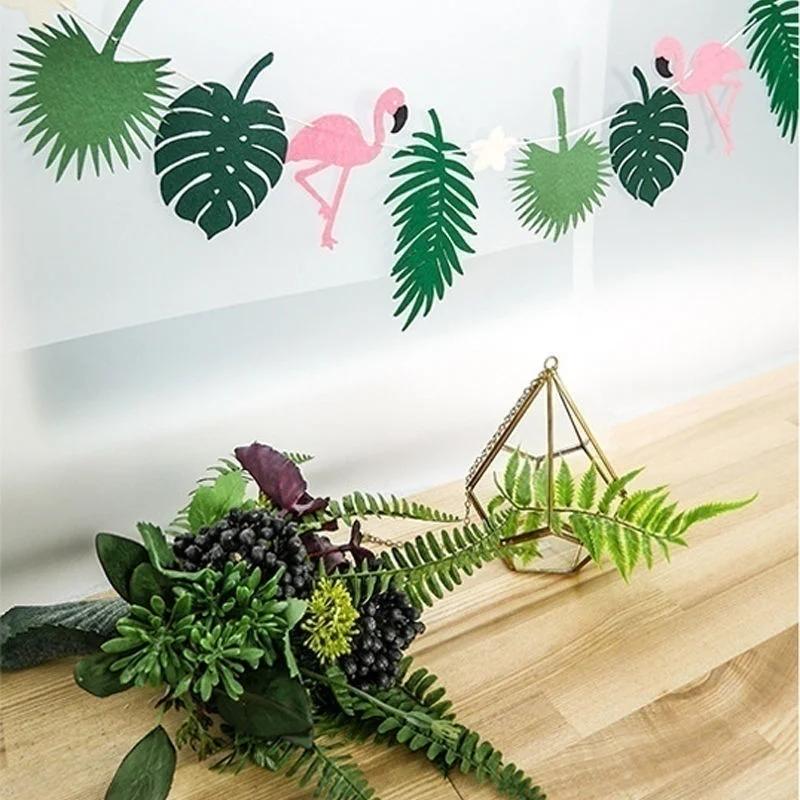 Havajský Tropický Plameňák Ananas Letní Párty Dekorace Banner Girlanda Vlaječky Oslava Narozenin Dekorace