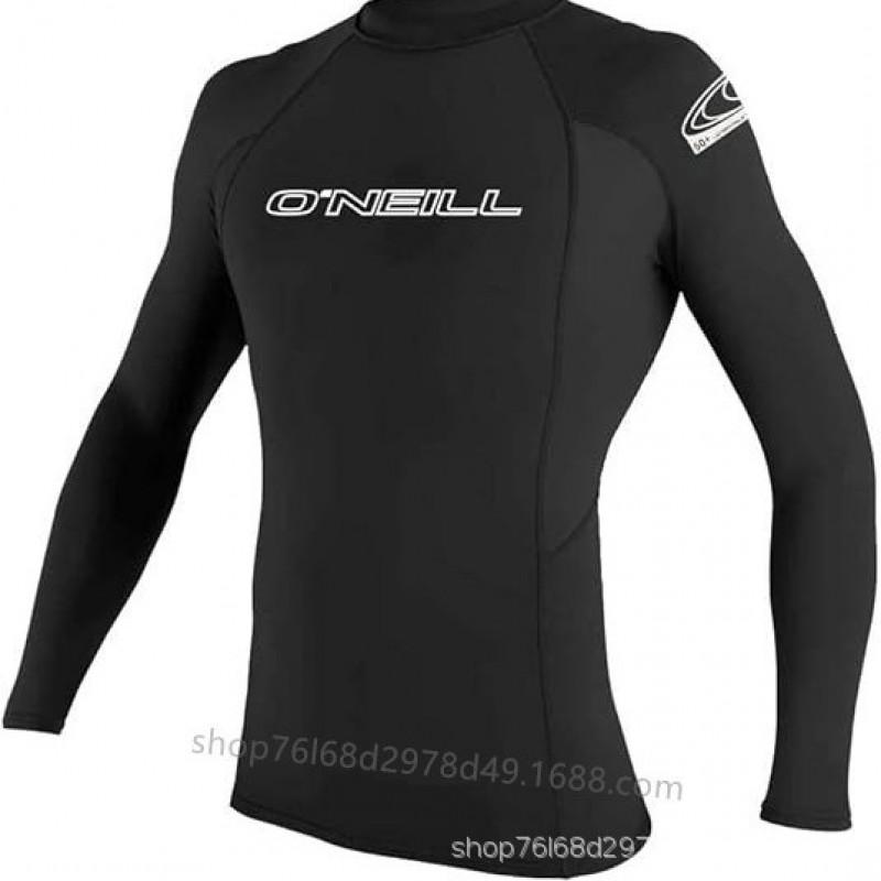 Men Women UV Protection Long Sleeve Rash Guard Surfing Dive Suit Quick Dry Snorkeling Top High Neck