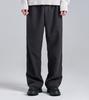 Beoteunseoul Double Button Tweed Textured Slacks (Charcoal)