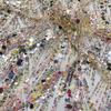 Heavy Industry Embroidery Sequin Fabric Tulle Lace Glitter Designer Fabric For Sewing Summer Fashion Costume Wedding Dress