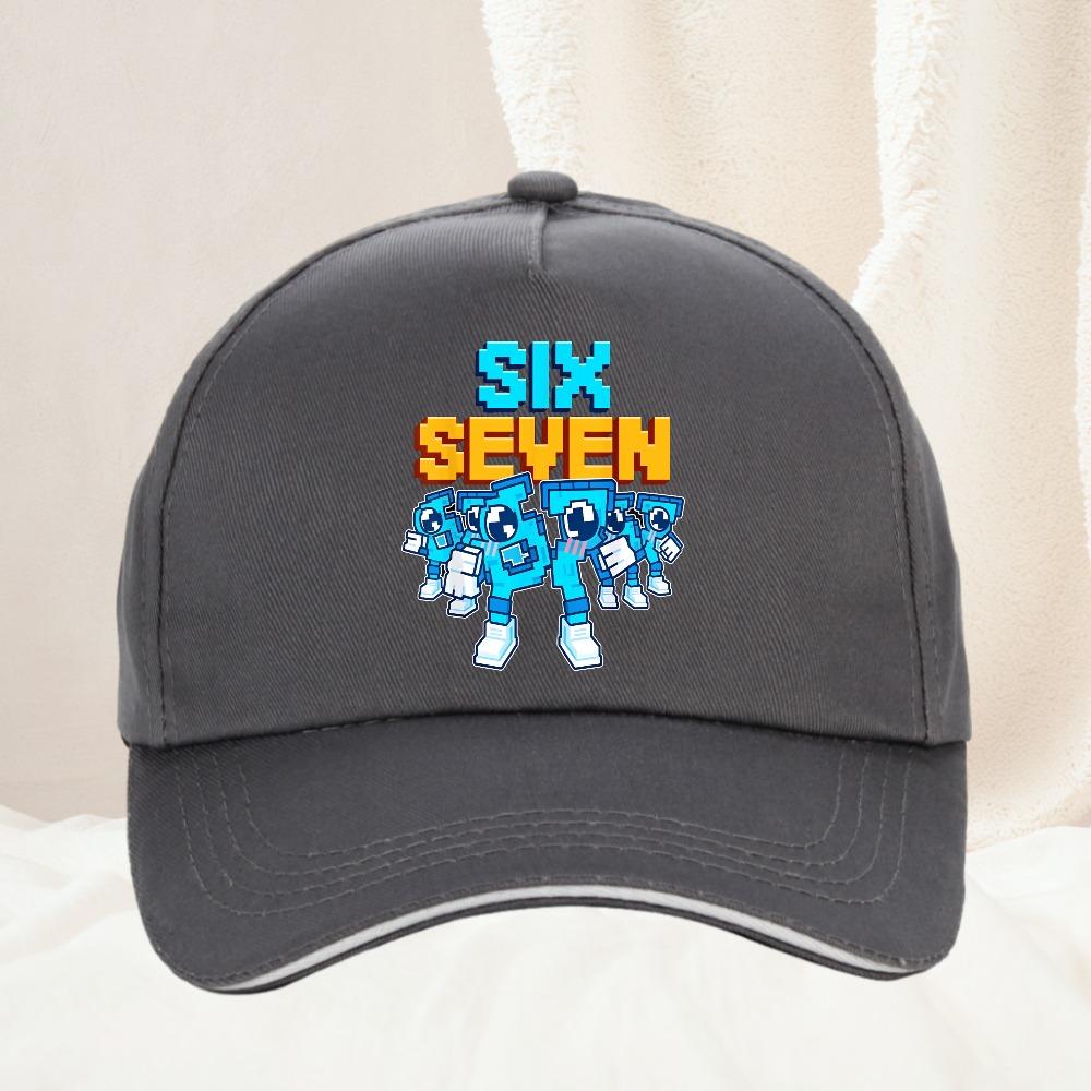 Meme  Six Seven   Italian Brainrot Baseball Cap Unisex Trucker Hat Spring Casual Outdoor Gym Sun Visor Snapback Cap
