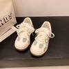 Ugly cute net little white shoes women's moral training 2025 summer new chic niche design thin Forrest Gump sports shoes