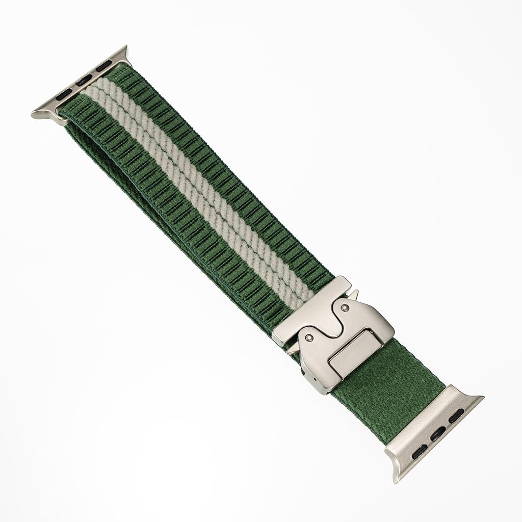 Band for Apple Watch Ultra 2 1 Series 10 9 8 7 6 5 4 SE Parachute Buckle Elastic Nylon Wave Braided Strap Wristband for iWatch