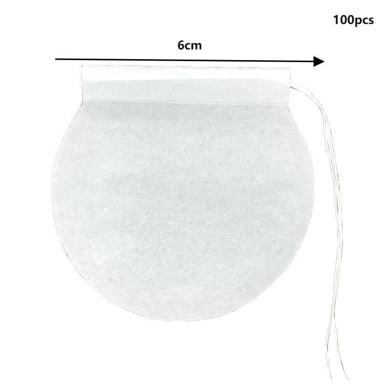 

100Pcs Disposable Empty Tea Bags Multi-size For Loose Leaf Tea Empty Large Scented Drawstring Pouch Bag Iced Coffee Filter Bags
