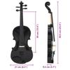 Violin Complete Set with Bow and Chin Rest Light Wood Size 4 4